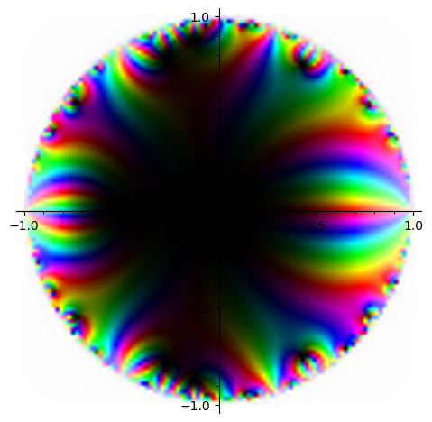 $S_{2500}(z)^3$ on the unit disk.
